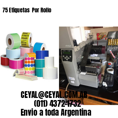 75 Etiquetas  Por Rollo