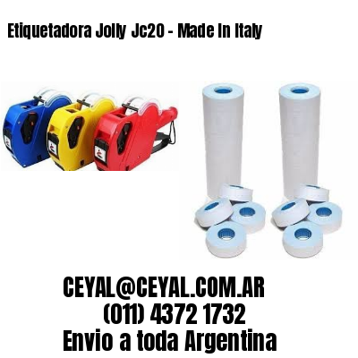 Etiquetadora Jolly Jc20 – Made In Italy