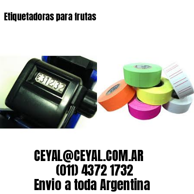 Etiquetadoras para frutas