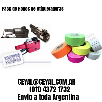 Pack de Rollos de etiquetadoras