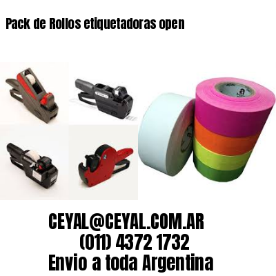 Pack de Rollos etiquetadoras open