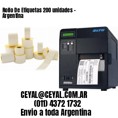 Rollo De Etiquetas 200 unidades – Argentina