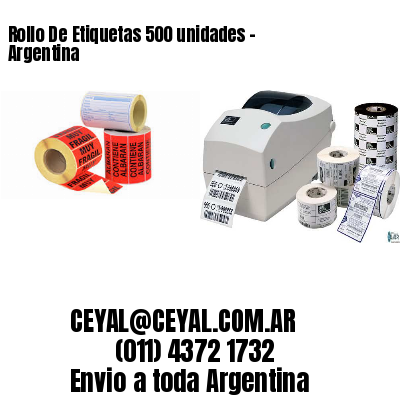 Rollo De Etiquetas 500 unidades – Argentina