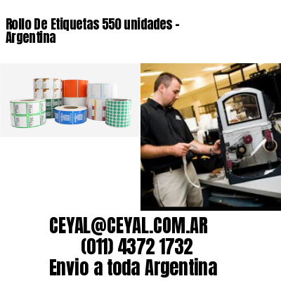 Rollo De Etiquetas 550 unidades – Argentina