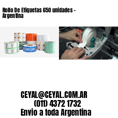 Rollo De Etiquetas 650 unidades – Argentina