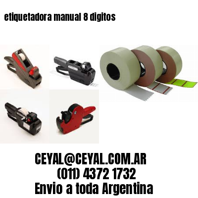 etiquetadora manual 8 digitos