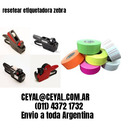 resetear etiquetadora zebra