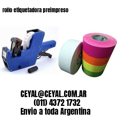 rollo etiquetadora preimpreso