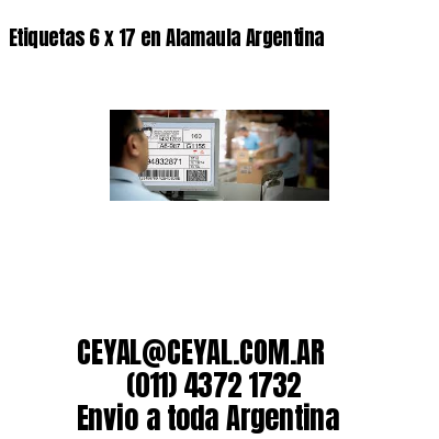 Etiquetas 6 x 17 en Alamaula Argentina
