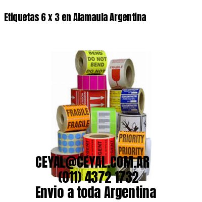 Etiquetas 6 x 3 en Alamaula Argentina