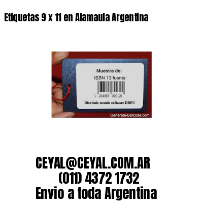 Etiquetas 9 x 11 en Alamaula Argentina