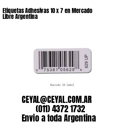 Etiquetas Adhesivas 10 x 7 en Mercado Libre Argentina