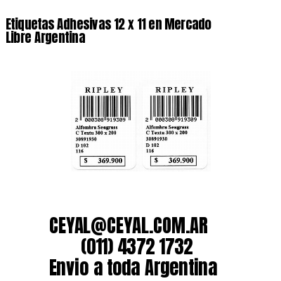 Etiquetas Adhesivas 12 x 11 en Mercado Libre Argentina