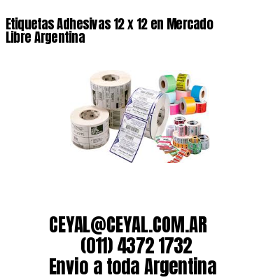 Etiquetas Adhesivas 12 x 12 en Mercado Libre Argentina
