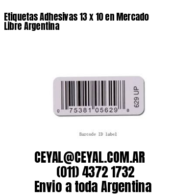 Etiquetas Adhesivas 13 x 10 en Mercado Libre Argentina