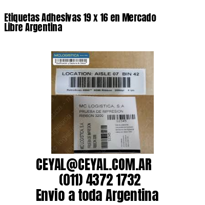 Etiquetas Adhesivas 19 x 16 en Mercado Libre Argentina