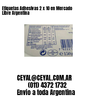 Etiquetas Adhesivas 2 x 10 en Mercado Libre Argentina