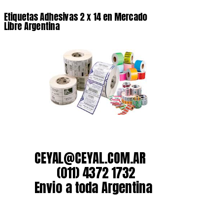 Etiquetas Adhesivas 2 x 14 en Mercado Libre Argentina