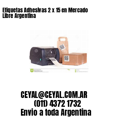 Etiquetas Adhesivas 2 x 15 en Mercado Libre Argentina