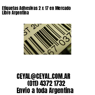 Etiquetas Adhesivas 2 x 17 en Mercado Libre Argentina