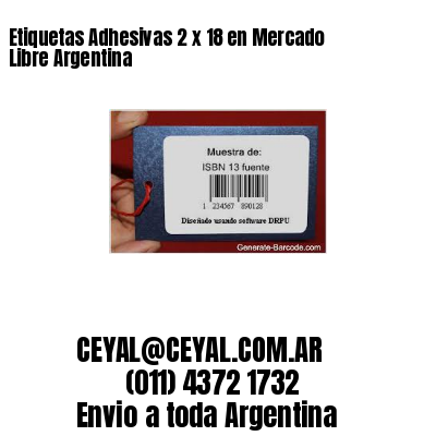 Etiquetas Adhesivas 2 x 18 en Mercado Libre Argentina