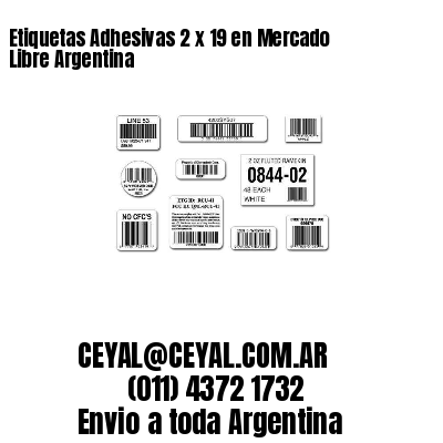 Etiquetas Adhesivas 2 x 19 en Mercado Libre Argentina