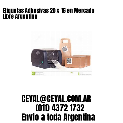 Etiquetas Adhesivas 20 x 16 en Mercado Libre Argentina