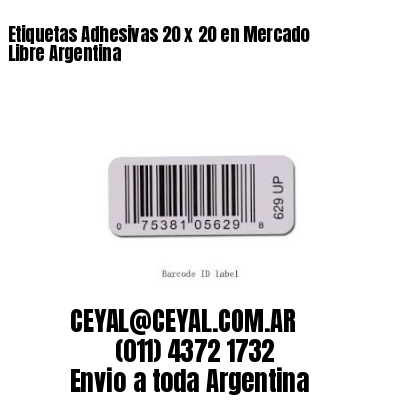 Etiquetas Adhesivas 20 x 20 en Mercado Libre Argentina