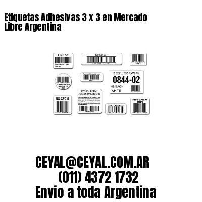 Etiquetas Adhesivas 3 x 3 en Mercado Libre Argentina