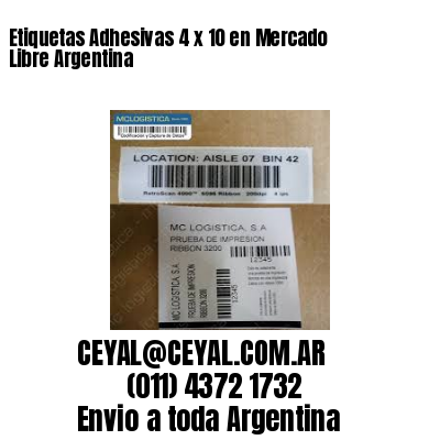 Etiquetas Adhesivas 4 x 10 en Mercado Libre Argentina