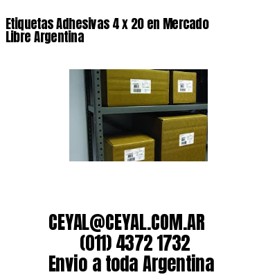 Etiquetas Adhesivas 4 x 20 en Mercado Libre Argentina