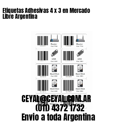 Etiquetas Adhesivas 4 x 3 en Mercado Libre Argentina