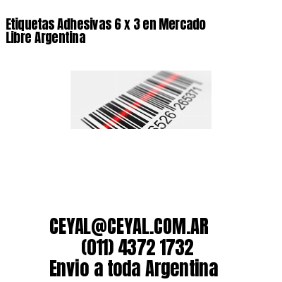 Etiquetas Adhesivas 6 x 3 en Mercado Libre Argentina