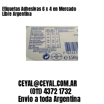 Etiquetas Adhesivas 6 x 4 en Mercado Libre Argentina