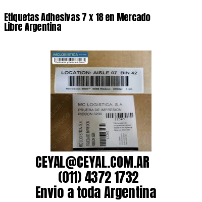 Etiquetas Adhesivas 7 x 18 en Mercado Libre Argentina