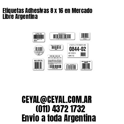 Etiquetas Adhesivas 8 x 16 en Mercado Libre Argentina