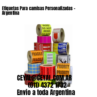 Etiquetas Para camisas Personalizadas	– Argentina