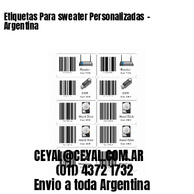 Etiquetas Para sweater Personalizadas	– Argentina