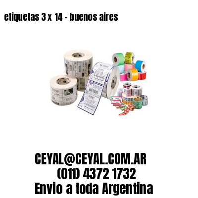 etiquetas 3 x 14 – buenos aires