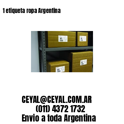 1 etiqueta ropa Argentina