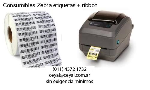 Consumibles Zebra etiquetas ribbon