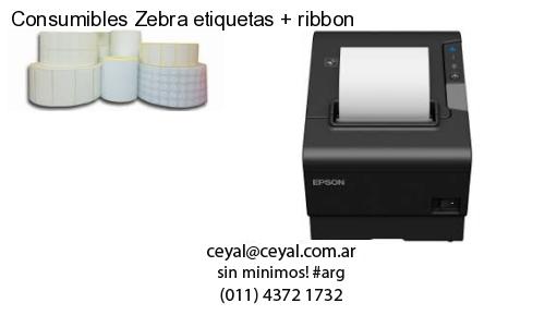 Consumibles Zebra etiquetas ribbon