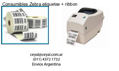 Consumibles Zebra etiquetas ribbon