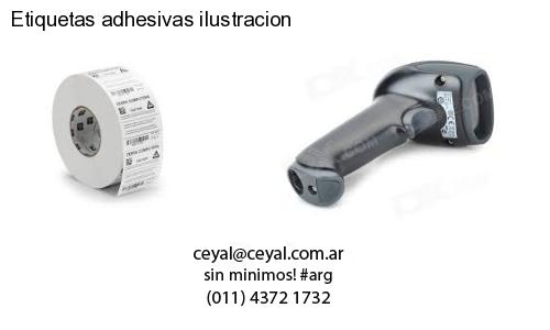 Etiquetas adhesivas ilustracion