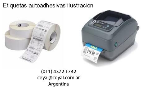 Etiquetas autoadhesivas ilustracion