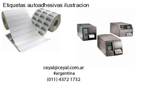 Etiquetas autoadhesivas ilustracion