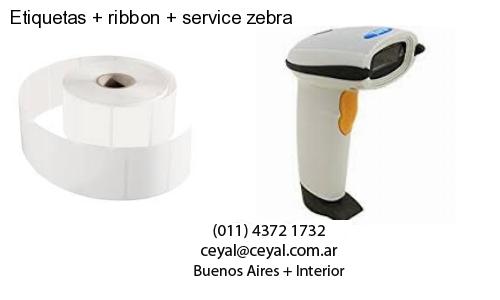 Etiquetas ribbon service zebra