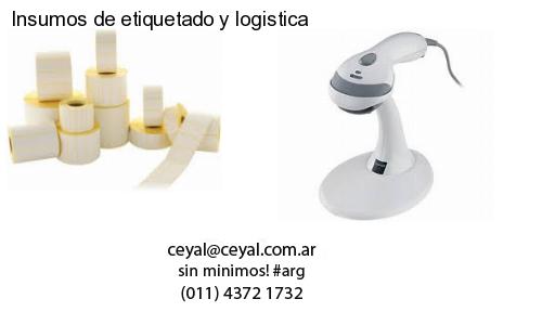 Insumos de etiquetado y logistica