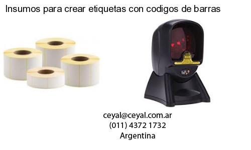 Insumos para crear etiquetas con codigos de barras