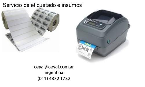 Servicio de etiquetado e insumos
